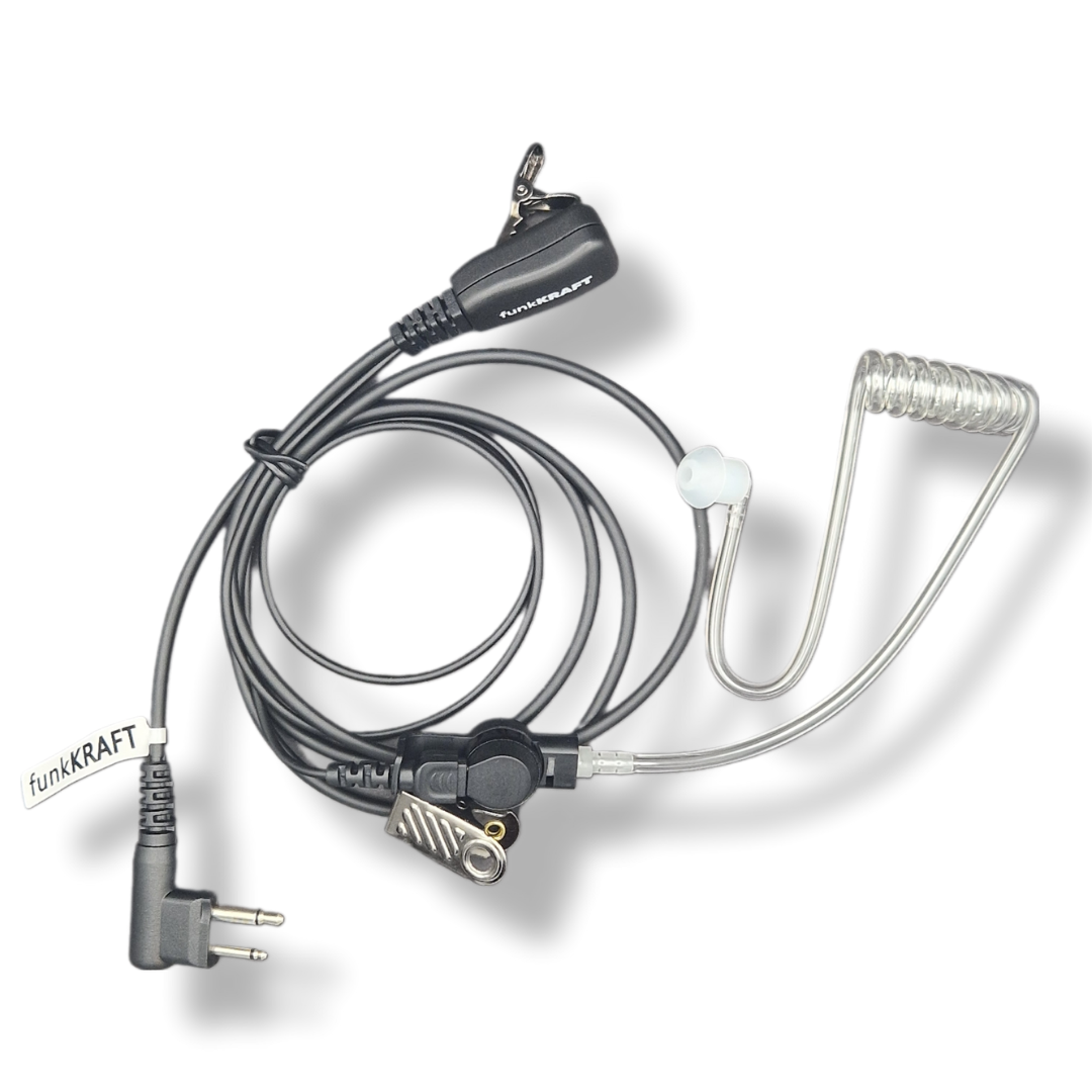 funkKRAFT SecureWave Core M - Security Headset mit Schallschlauch für ...